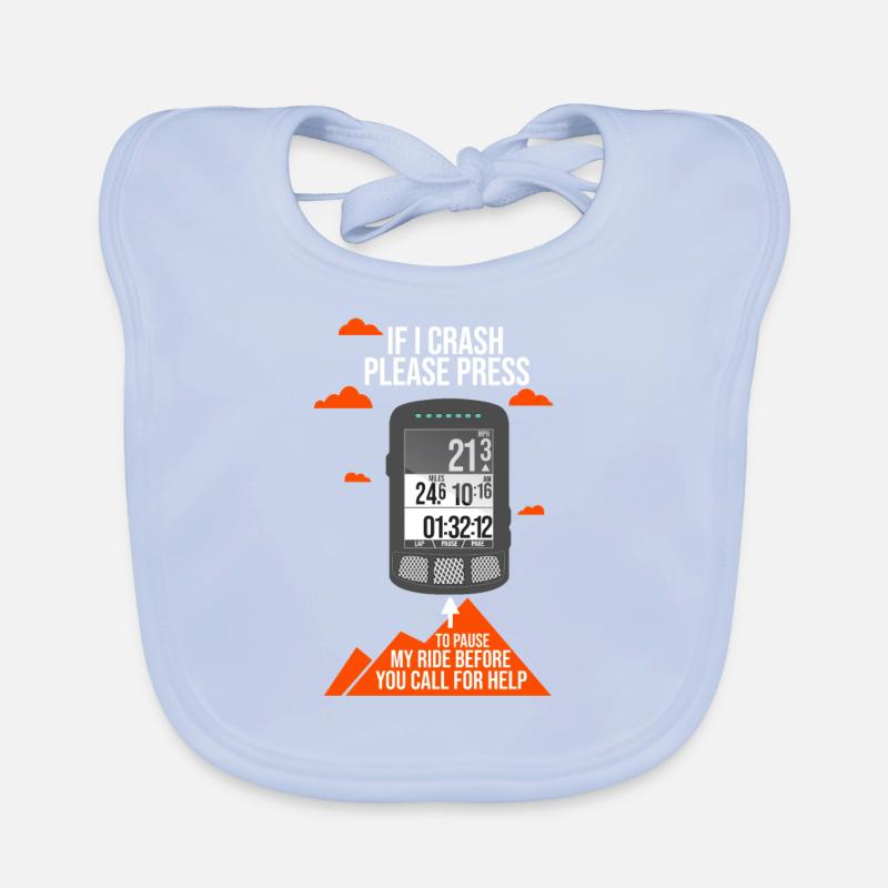 Wahoo Fahrradsattel KOM Strava Segment Geschenkidee Baby Bio-Lätzchen