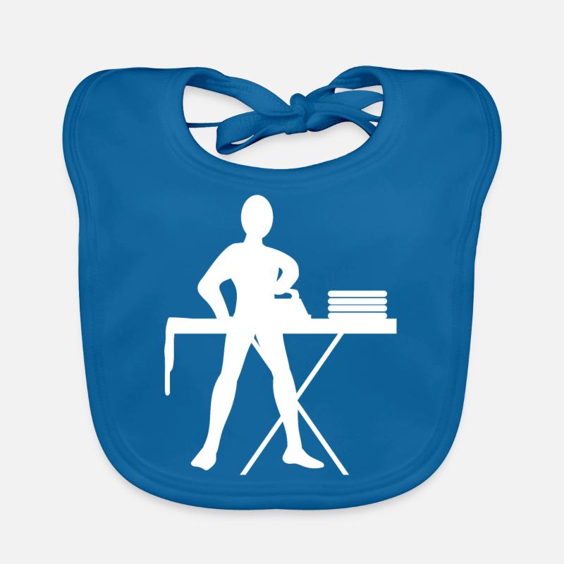 Iron iron pletteisen man laundry Organic Baby Bibs