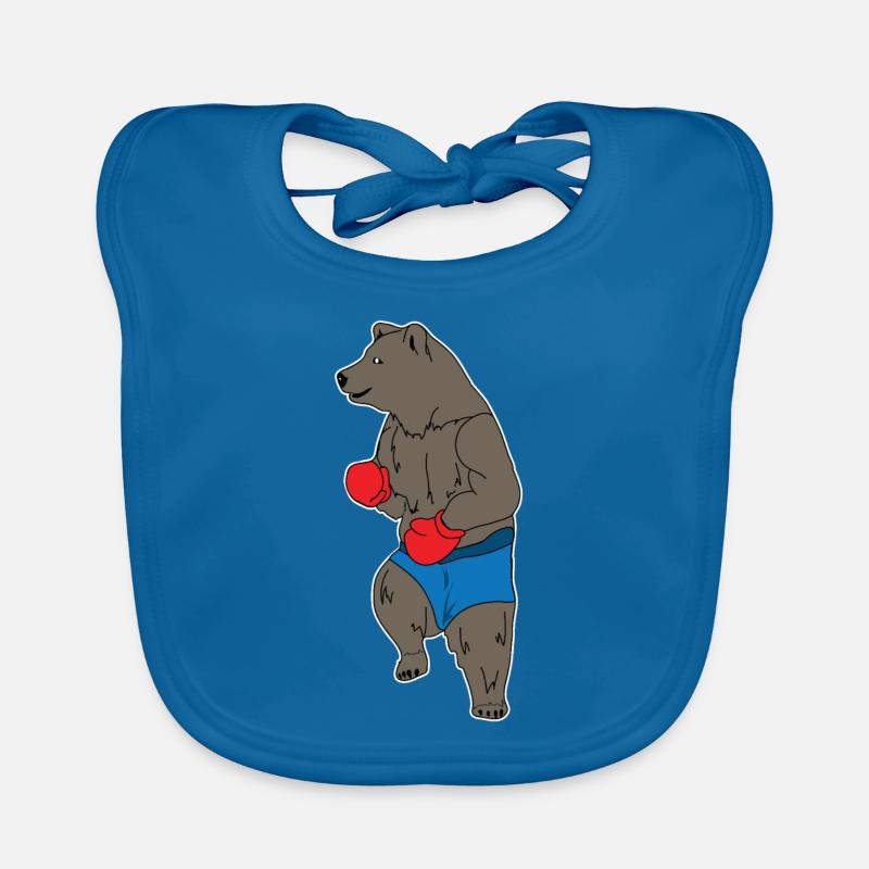 Ours de boxe Bavoir bio Bébé