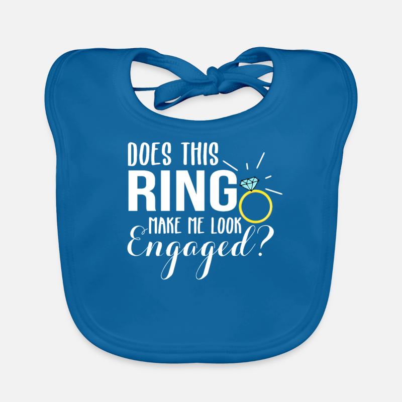 Ring engagement ring engagement wedding bride Organic Baby Bibs