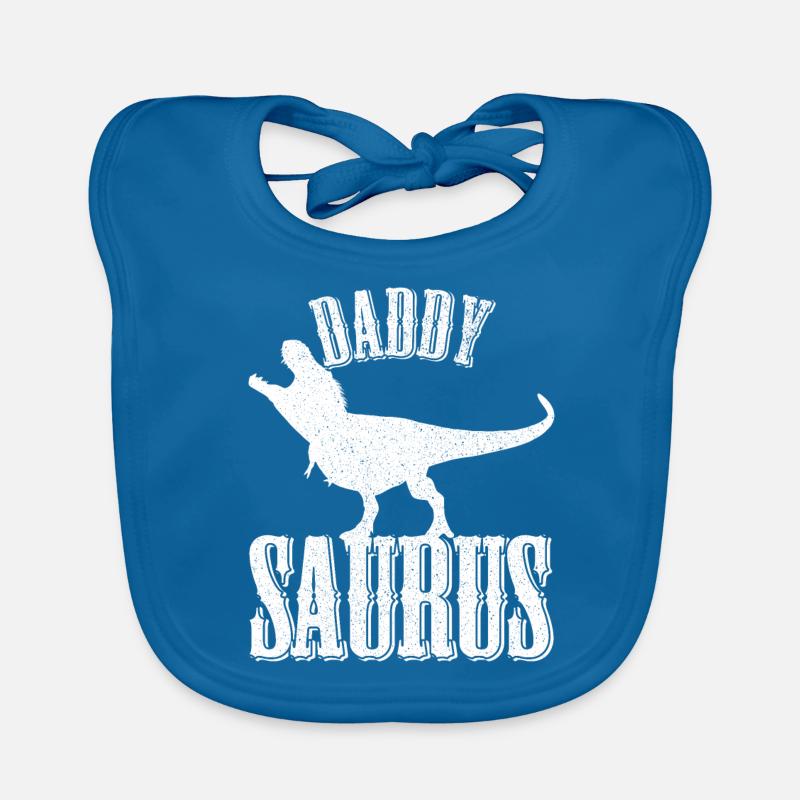 Idée Cadeau Papa Saurus Bavoir bio Bébé