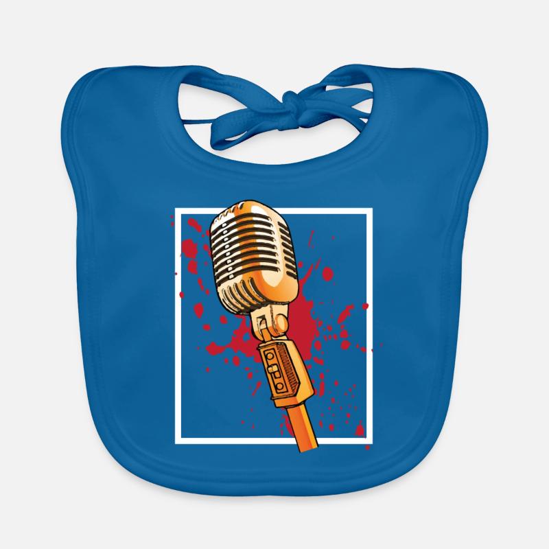 Bloddy Microphone Organic Baby Bibs