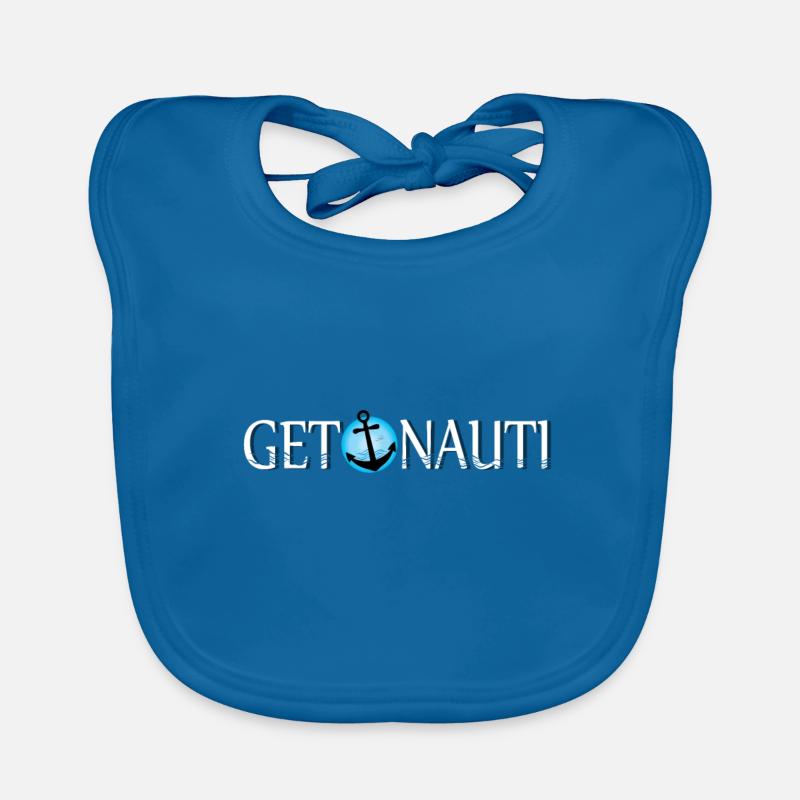 Nautical sail anchor gift Organic Baby Bibs
