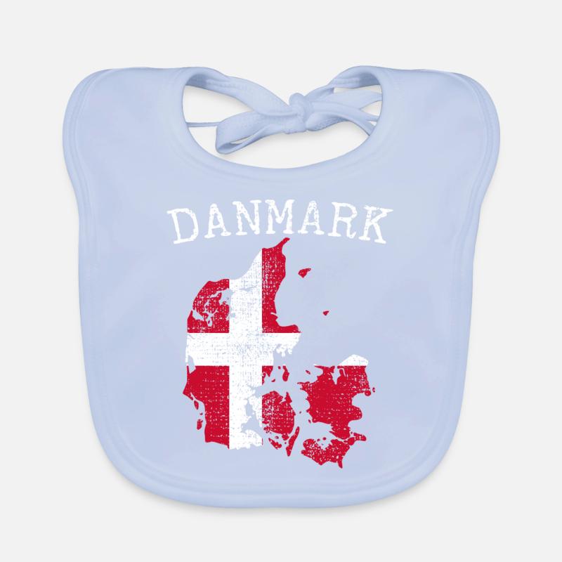 Danmarks nationale flag Hagesmække af økologisk bomuld