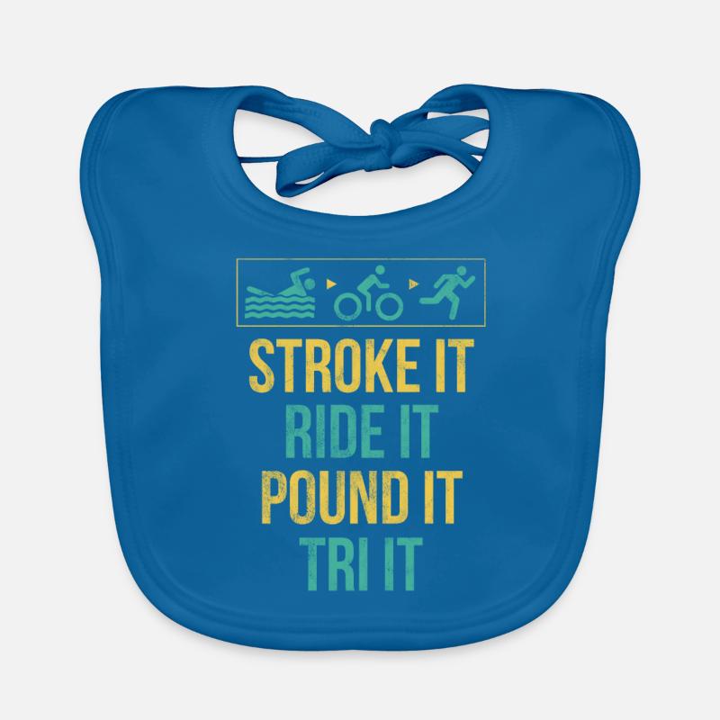 Stroke, Ride, Pound Organic Baby Bibs