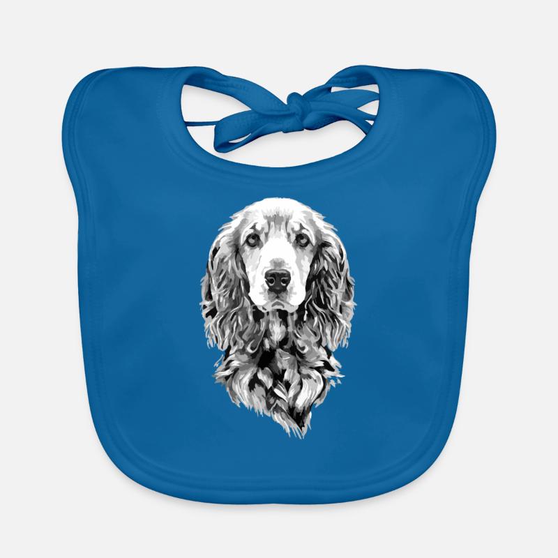 Mon cocker a mangé mes devoirs Bavoir bio Bébé