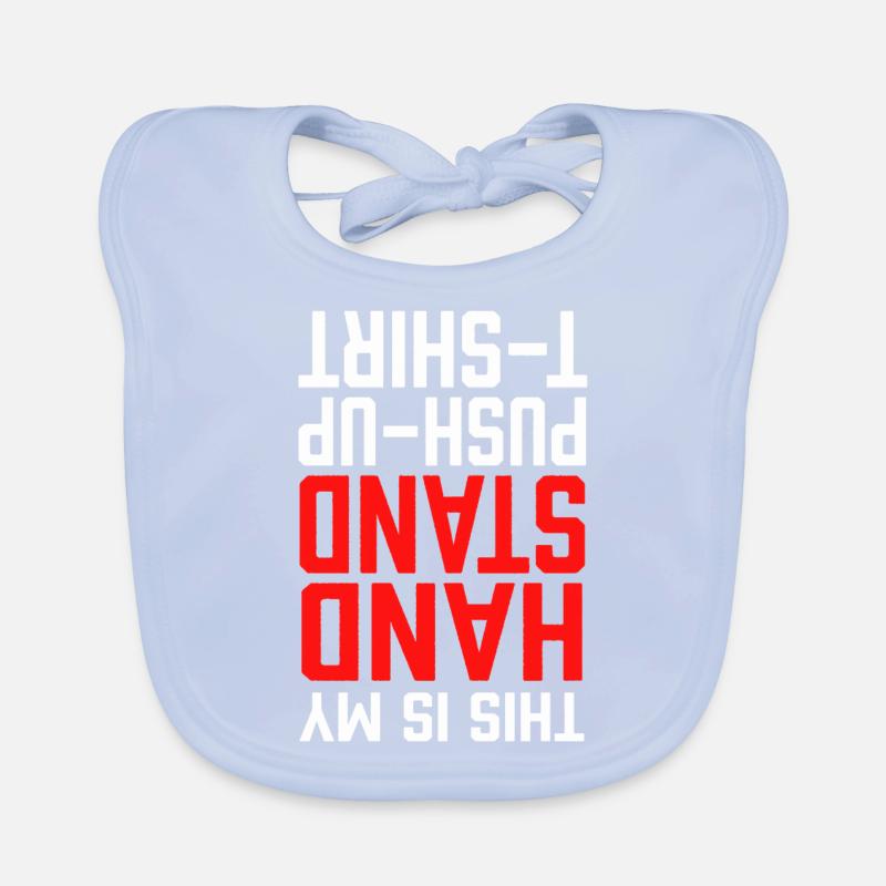 Hand Stand Upside Down Organic Baby Bibs