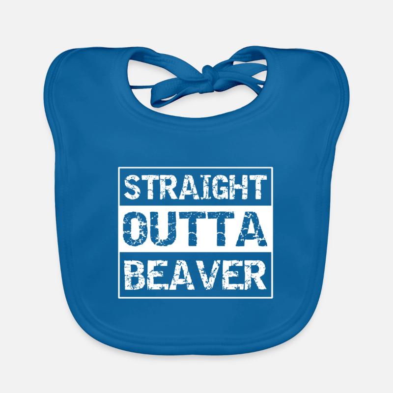 STRAIGHT OUTTA BEAVER - GIFT IDEA Organic Baby Bibs