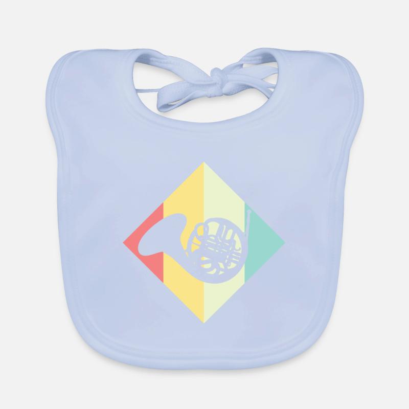 Corno francese Bavaglino ecologico per neonato