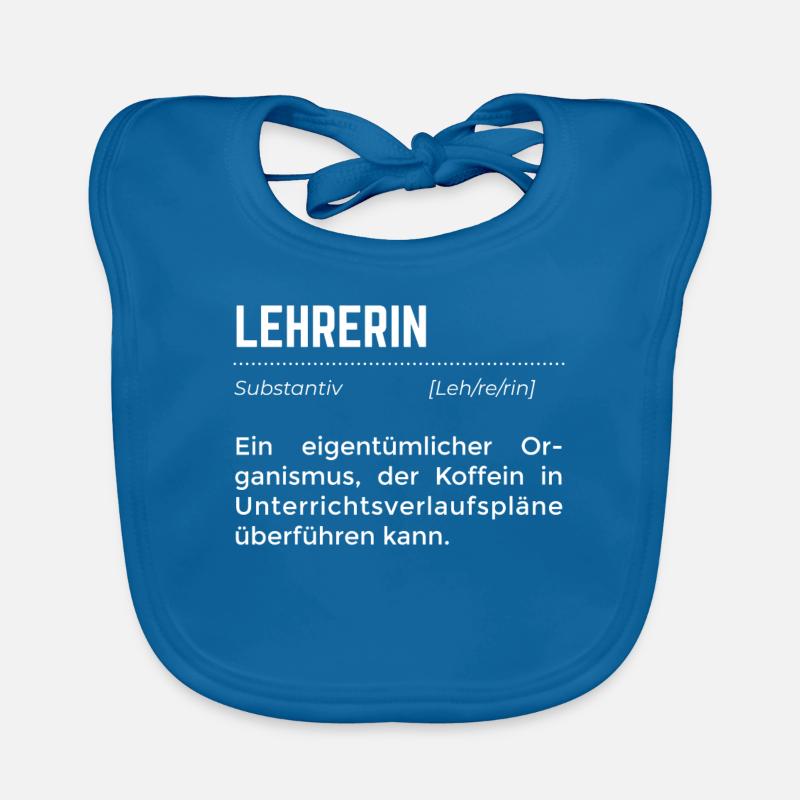 Lehrerin Schule Klasse Kaffee Schüler Student Baby Bio-Lätzchen