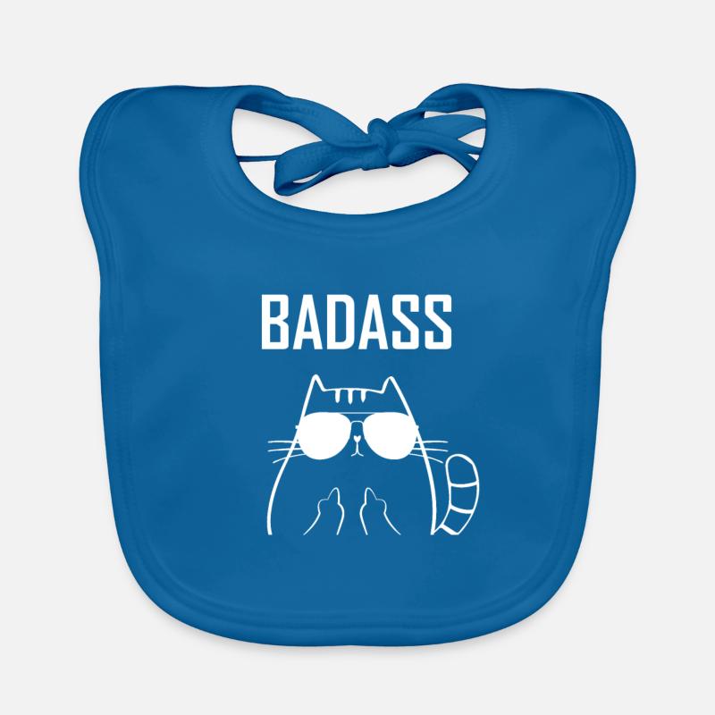 Chat chat chaton badass comment vous le voulez Bavoir bio Bébé