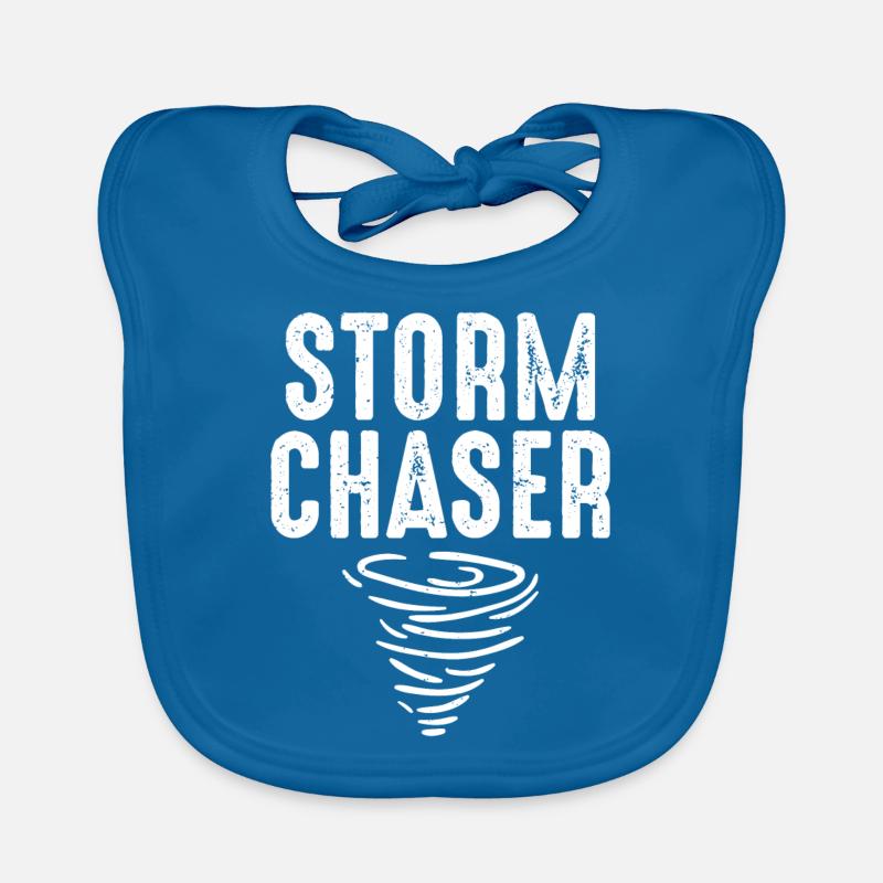 Cute Storm Chaser Severe Weather Tornado Obsessed Organic Baby Bibs