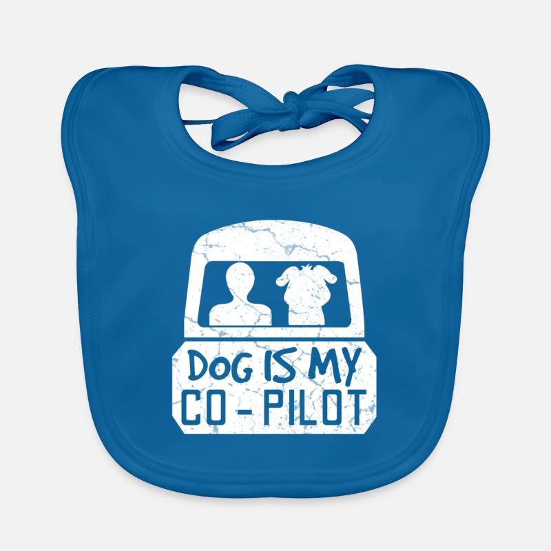 Pilot copilot dog Organic Baby Bibs
