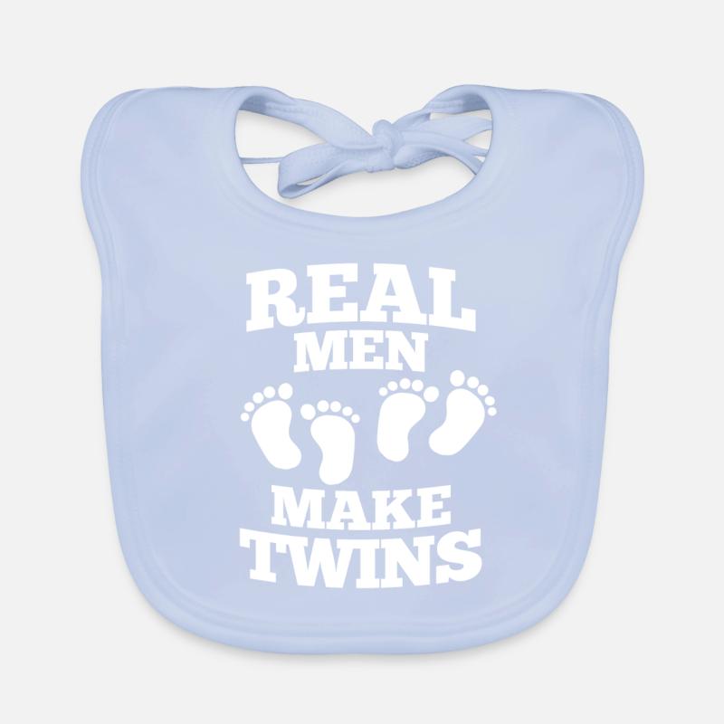 Real Men Make Twins Zwillinge Vater Geschenk Baby Bio-Lätzchen