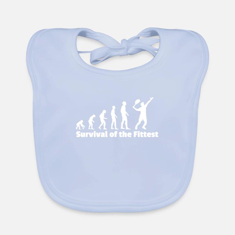 Tennis Player Gift Evolution Organic Baby Bibs