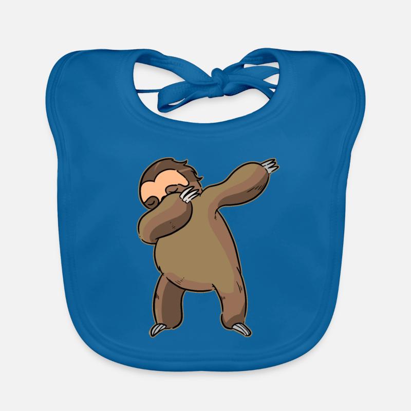 Cadeau de danse Dabbing Sloth Dab drôle Bavoir bio Bébé
