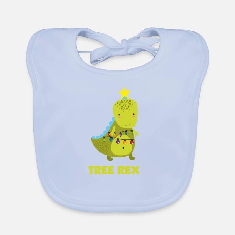 Dino dinosaure d'arbre de Noël mignon Bavoir bio Bébé