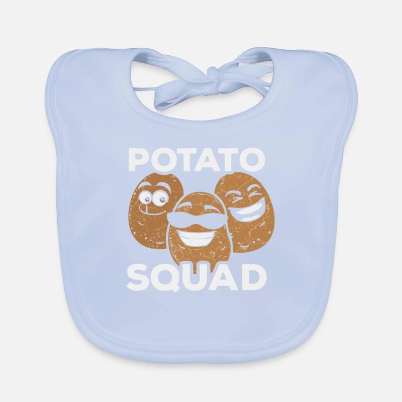 Potato Potato Squad Funny Gift Organic Baby Bibs