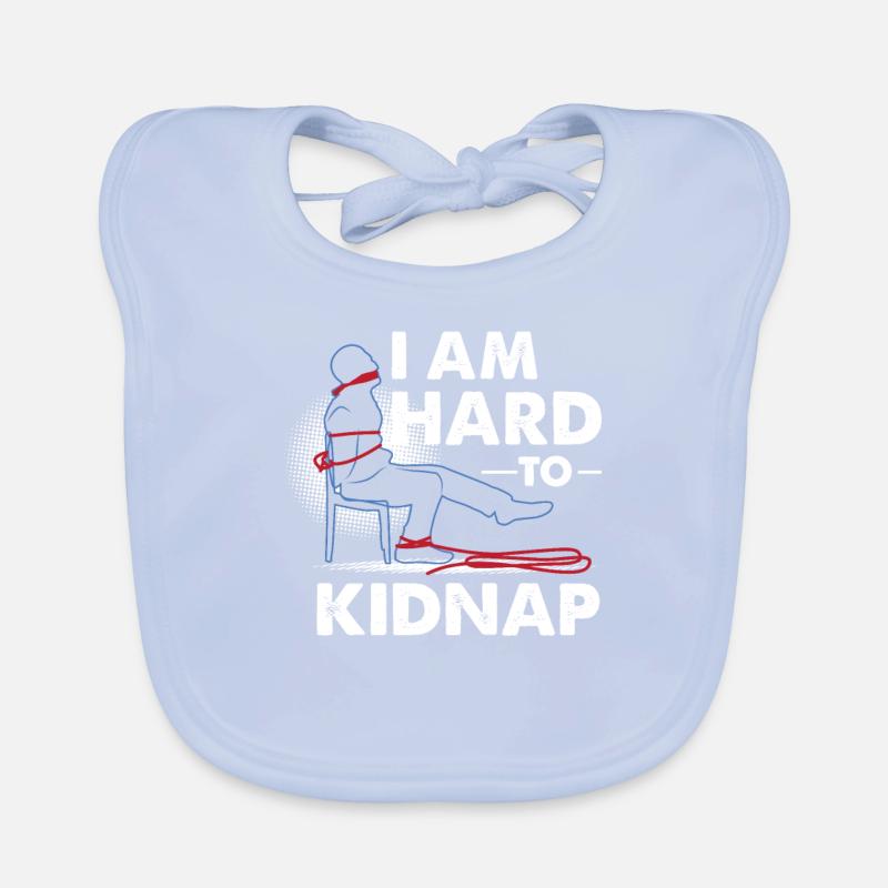 NOTE FUNNY: Je suis difficile à kidnapper Bavoir bio Bébé