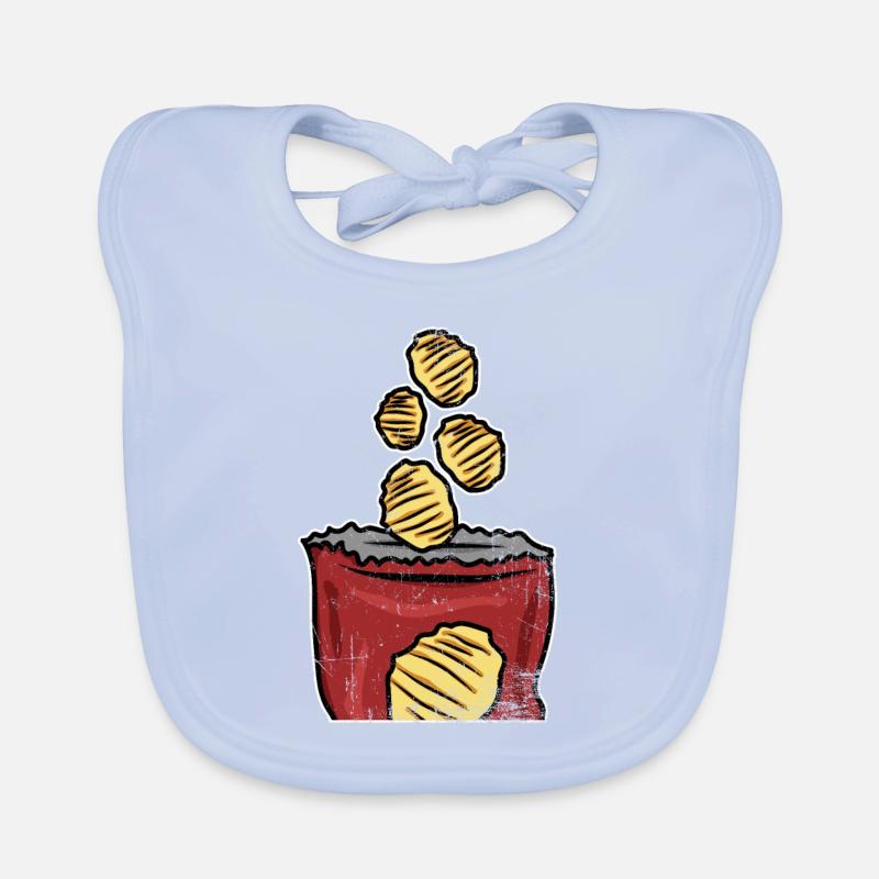 Crisps Bristish Chips Gift Organic Baby Bibs