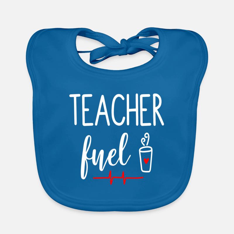Lehrer Geschenk Bildung Schule Sprüche Lehramt Baby Bio-Lätzchen
