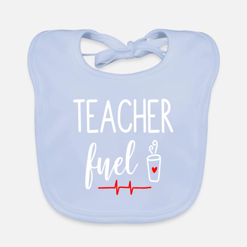 Lehrer Geschenk Bildung Schule Sprüche Lehramt Baby Bio-Lätzchen