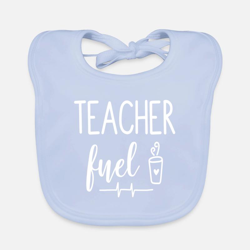 Kaffee Geschenk Bildung Schule Sprüche Lehramt Baby Bio-Lätzchen