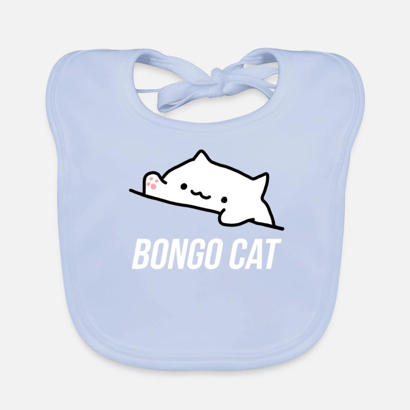 Bongo Cat memes Organic Baby Bibs