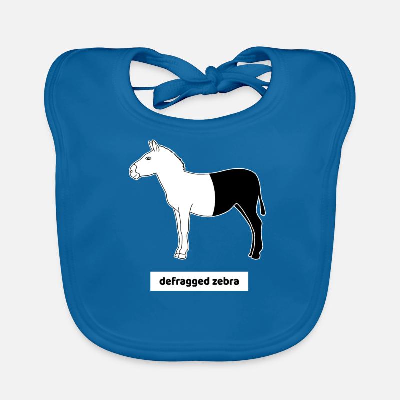Computer Scientist Computer Calculator Humor Zebra Defrag Organic Baby Bibs