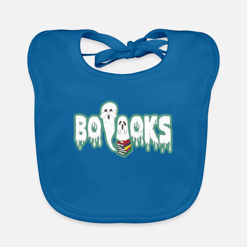Buch Lesen Geist Halloween Kostüm Grusel Geschenk Baby Bio-Lätzchen