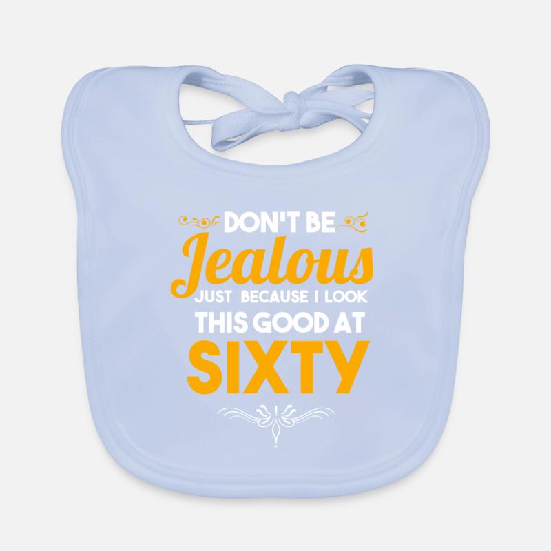 60. Geburtstagsfeier Geschenk nicht eifersüchtig sein Baby Bio-Lätzchen