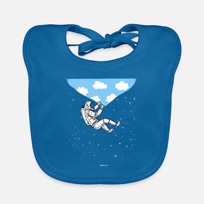 Astronaut im Himmelgeschenk Baby Bio-Lätzchen