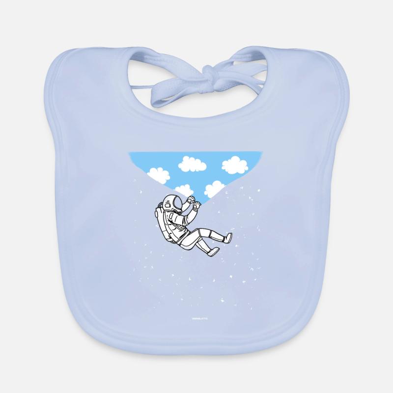 Astronaut im Himmelgeschenk Baby Bio-Lätzchen