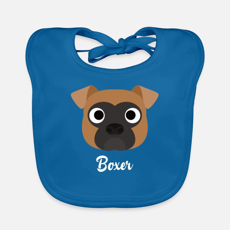 Boxer - Chien Boxer Bavoir bio Bébé