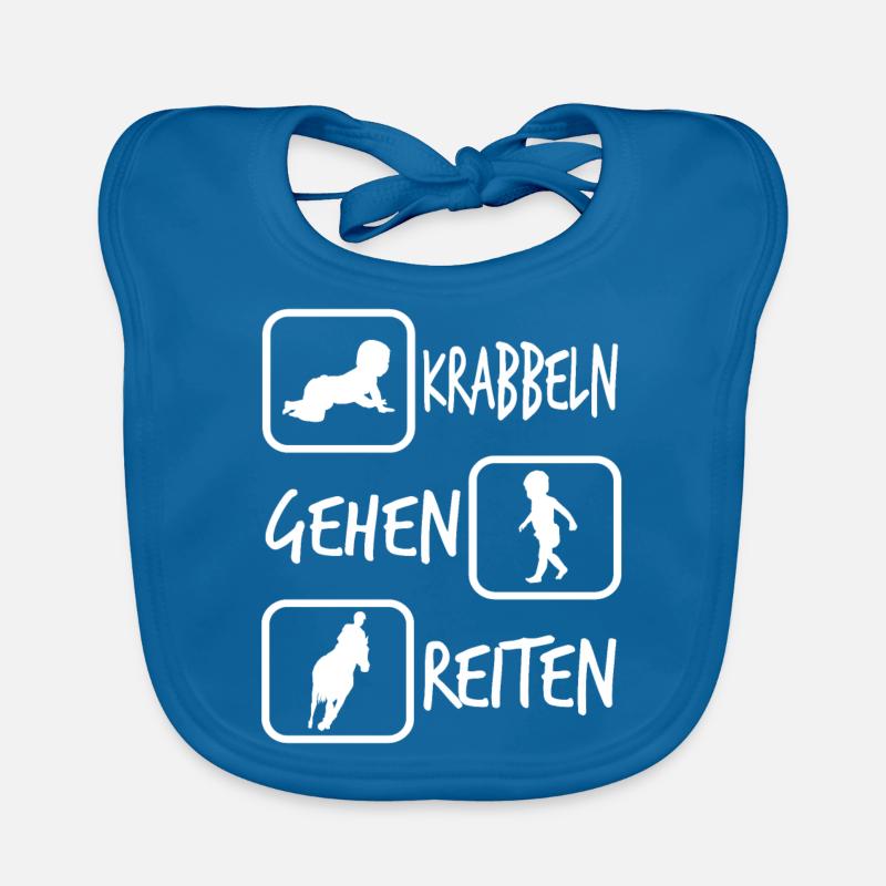 Cadeau d'enfant rampant à cheval bébé parent Bavoir bio Bébé