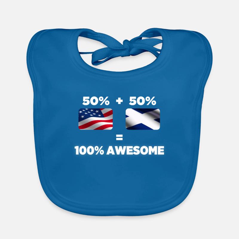 Half Scottish Half American total genial Baby Bio-Lätzchen