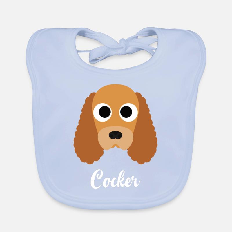 Cocker - Englisch Cocker Spaniel Baby Bio-Lätzchen