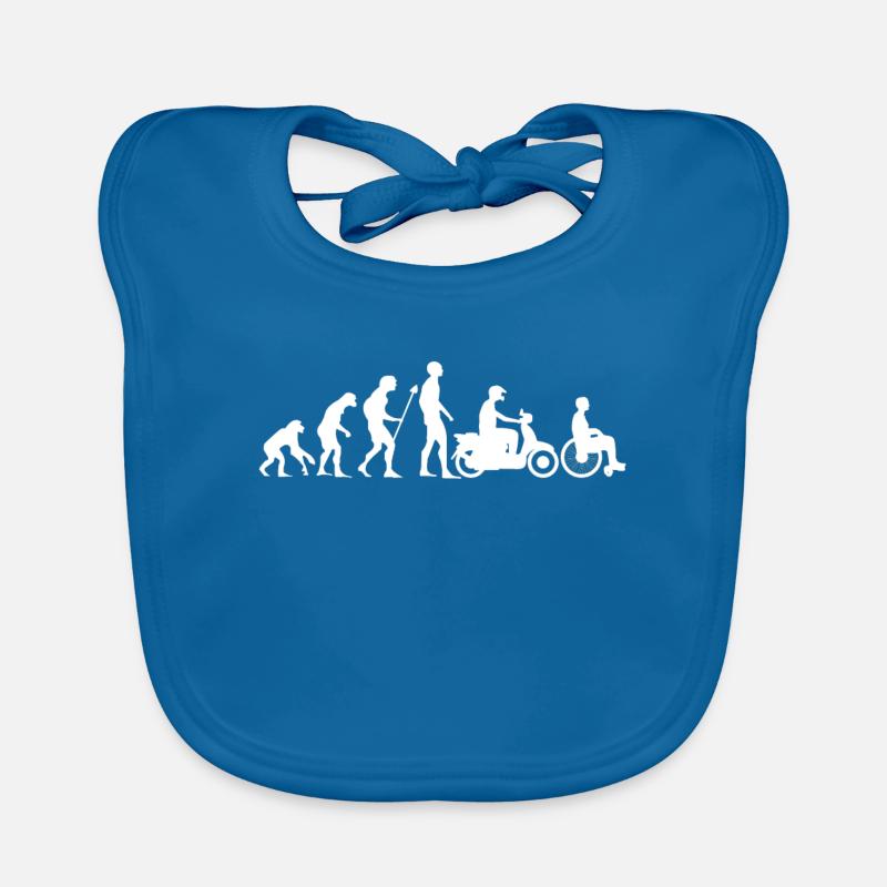 Evolution Mobylette Mobylette Fauteuil roulant Cadeau Bavoir bio Bébé