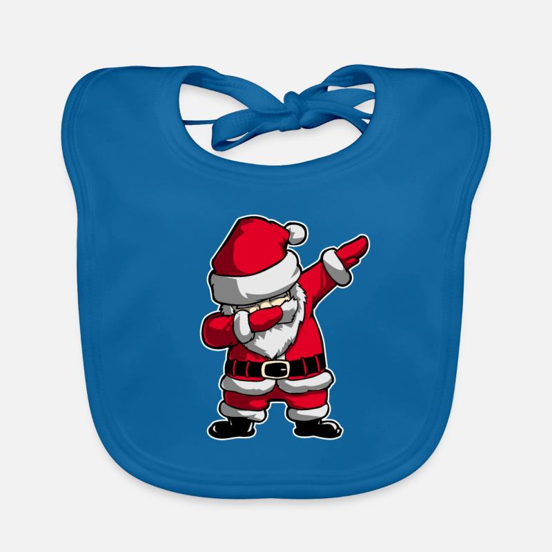 Dabbender Weihnachtsmann Dabbing Santa Geschenk Baby Bio-Lätzchen