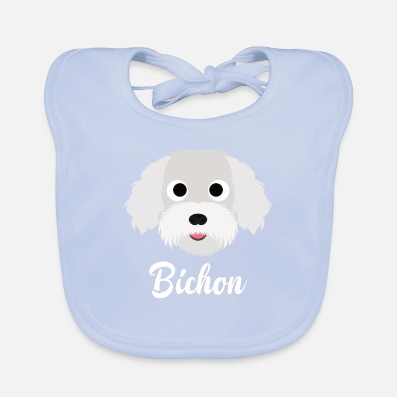 Bichon - Bichon Frise Organic Baby Bibs
