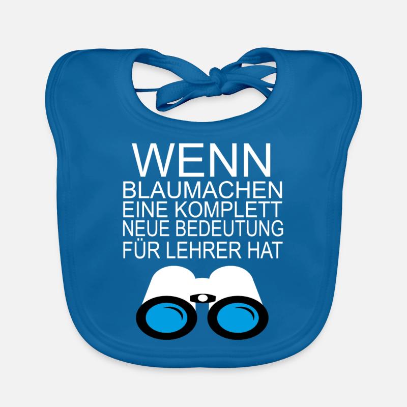 Lustiges Satire AFD Meldeportal Lehrer Geschenk Baby Bio-Lätzchen