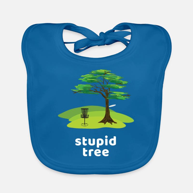 Dummer Baum Disc Golf Baby Bio-Lätzchen