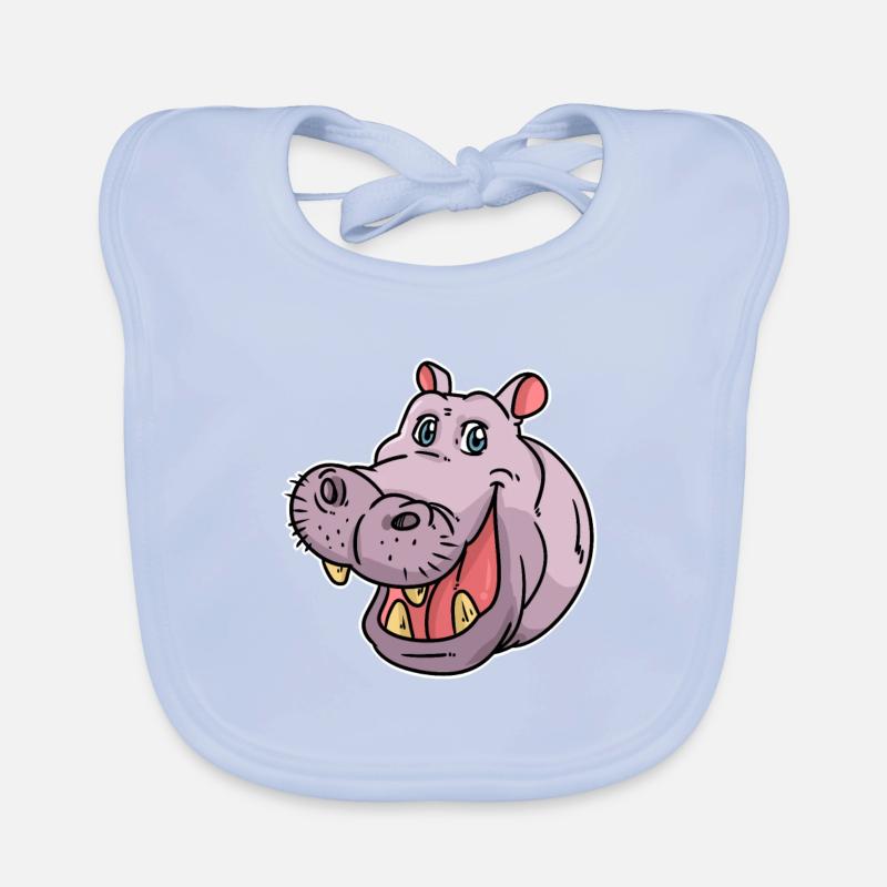 hippopotame Bavoir bio Bébé