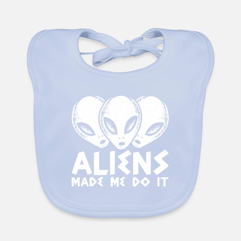 Aliens Made Me DoIt Alien Bavoir bio Bébé