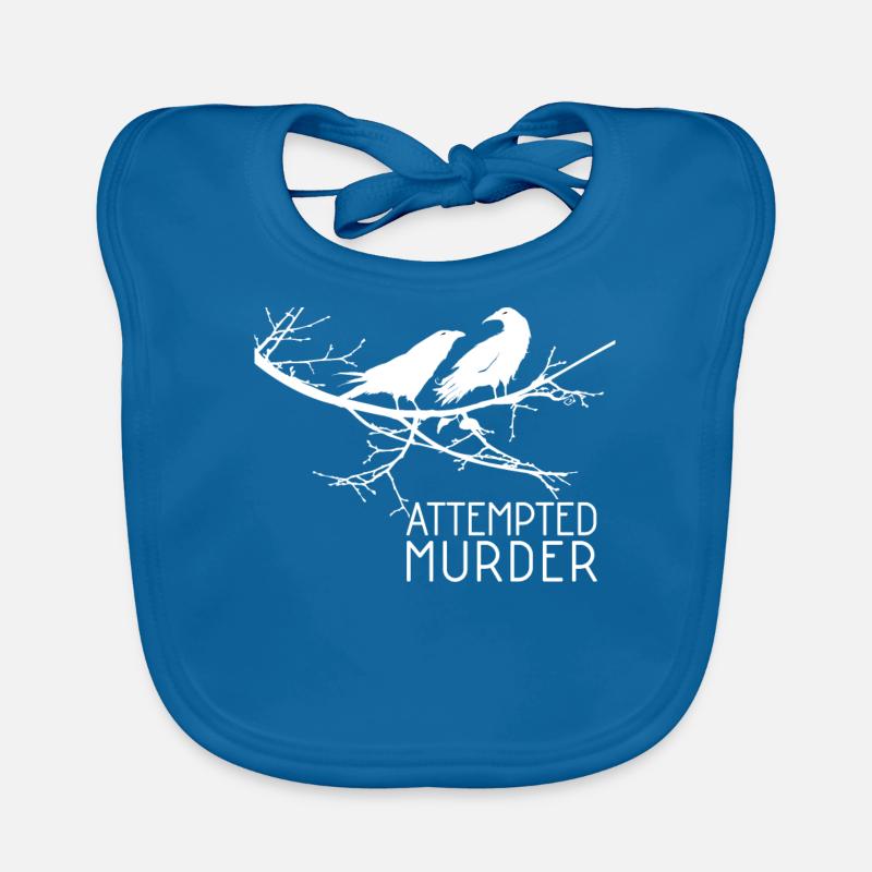 Attempted Murder - Bird Organic Baby Bibs