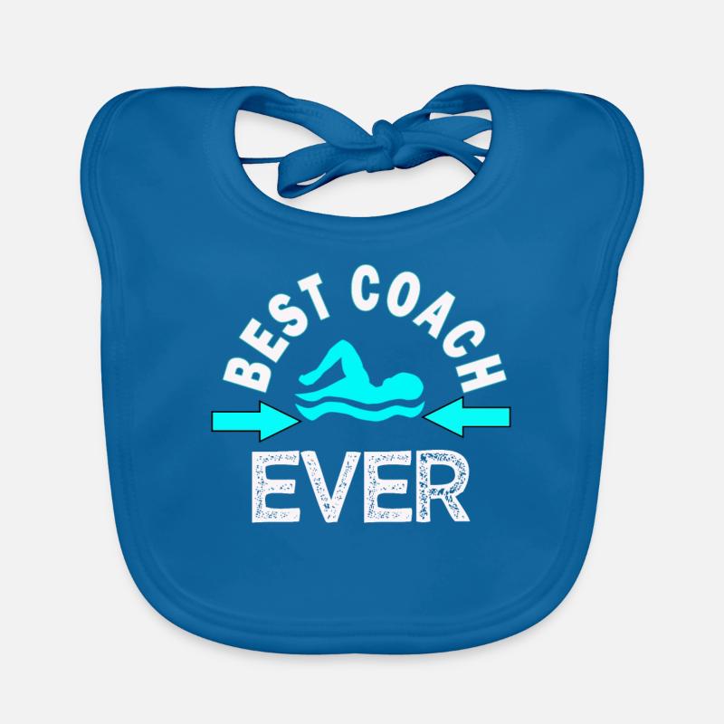 Schwimmtrainer-Geschenk Einfach der beste Trainer aller Zeiten Baby Bio-Lätzchen