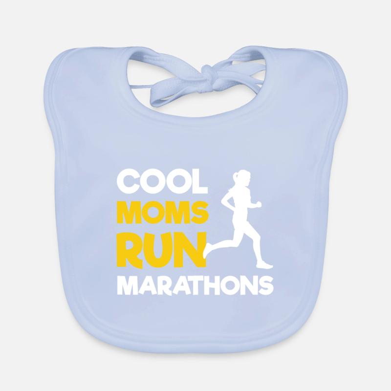 Cool Moms Run Marathons | Running Mothers Baby Bio-Lätzchen