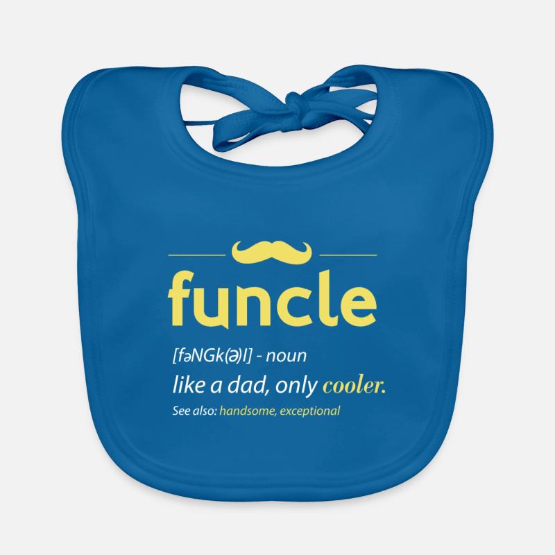 Funcle Like a Dad Only Cooler Organic Baby Bibs