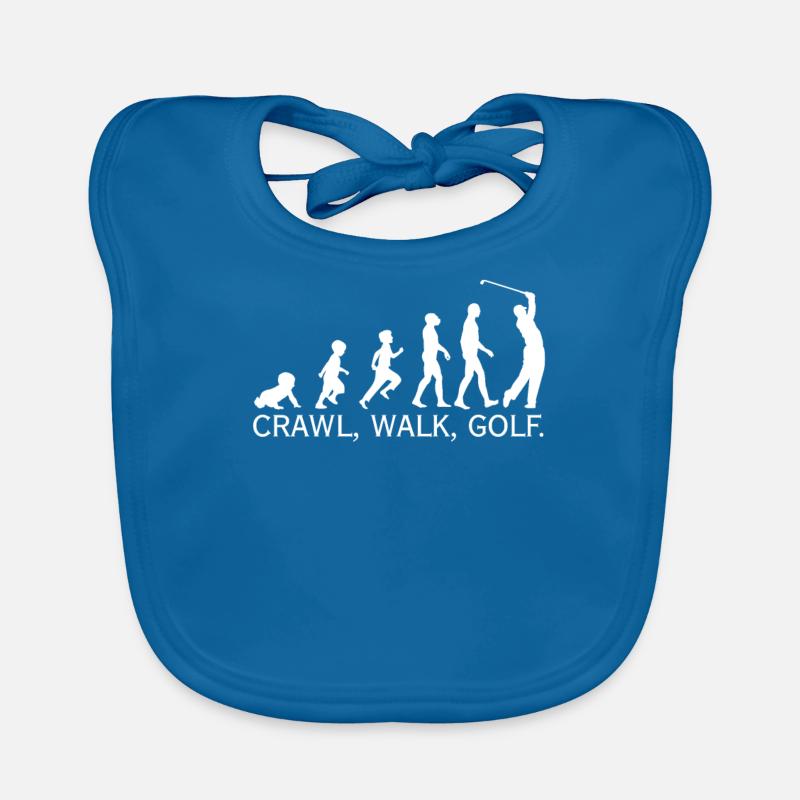 Crawl Walk Golf Evolution Organic Baby Bibs