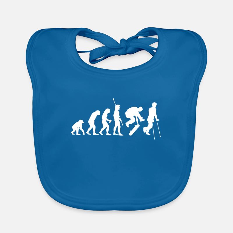 Lustiges Skateboard Stunt Evolution Fun Geschenk Baby Bio-Lätzchen